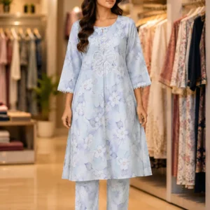 প্রজাপতি প্রিন্ট হালকা বেগুনি - 36