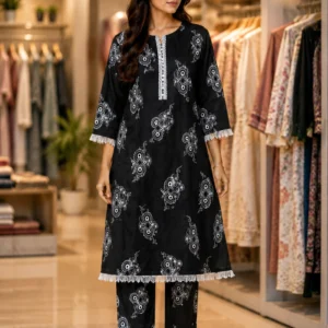 জাফলং প্রিন্ট কালো কালার - 38